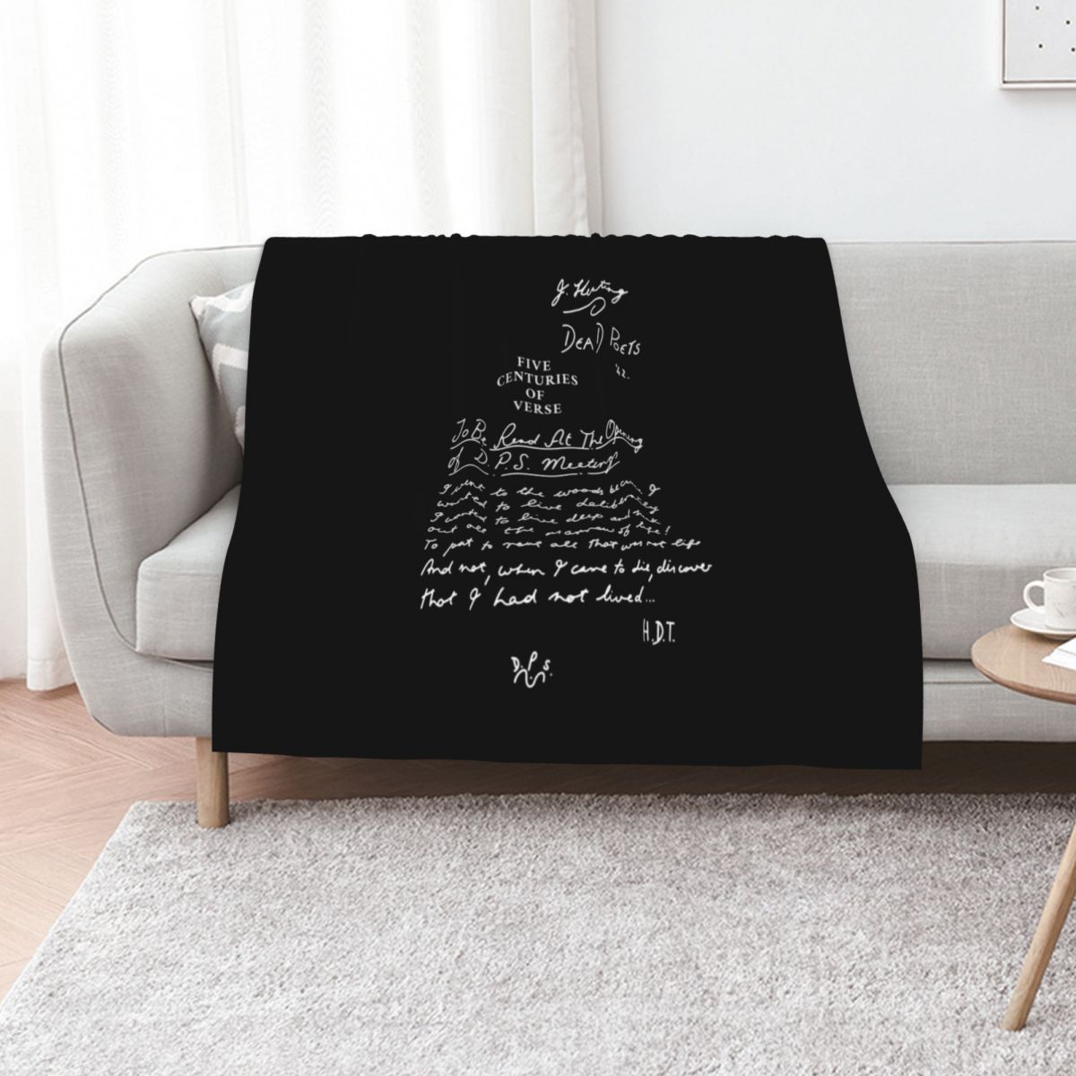 3D Printing Verse - Плед «Клуб мертвых поэтов» с изображением