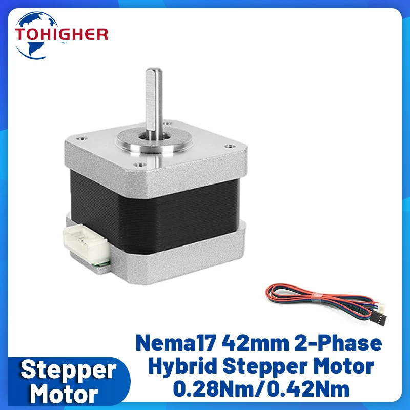 3D Printing Machine - Шаговый двигатель Nema17 (42 мм), 4-проводной,