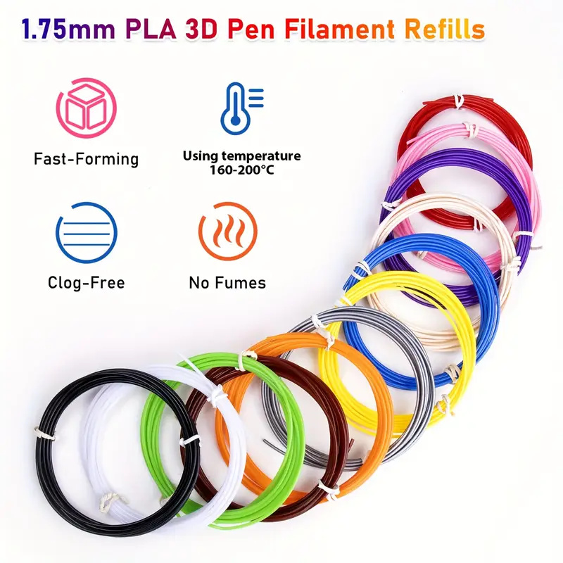 40/32/30 цветов PLA-нить для 3 – обзор и цена 3D Printing Pen For Kids
