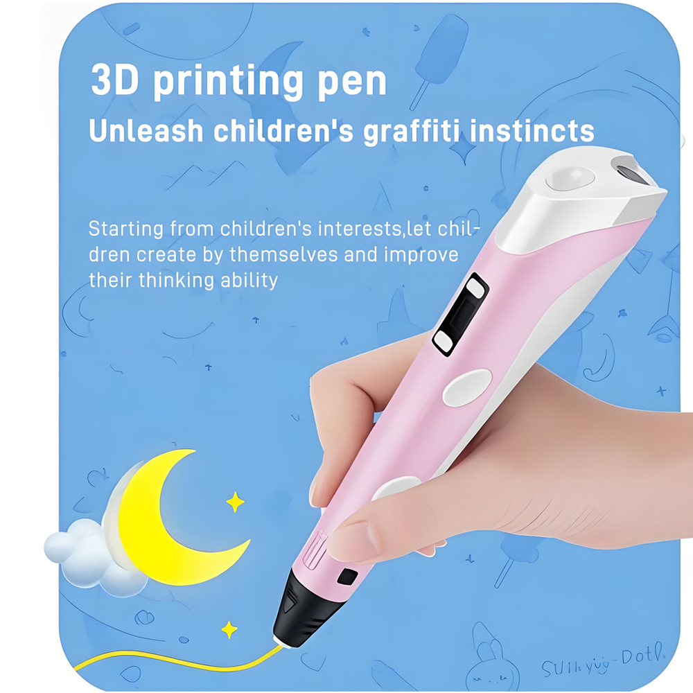 3D ручка с ЖК-экраном, совмест – обзор и цена 3D Printing Pen For Kids