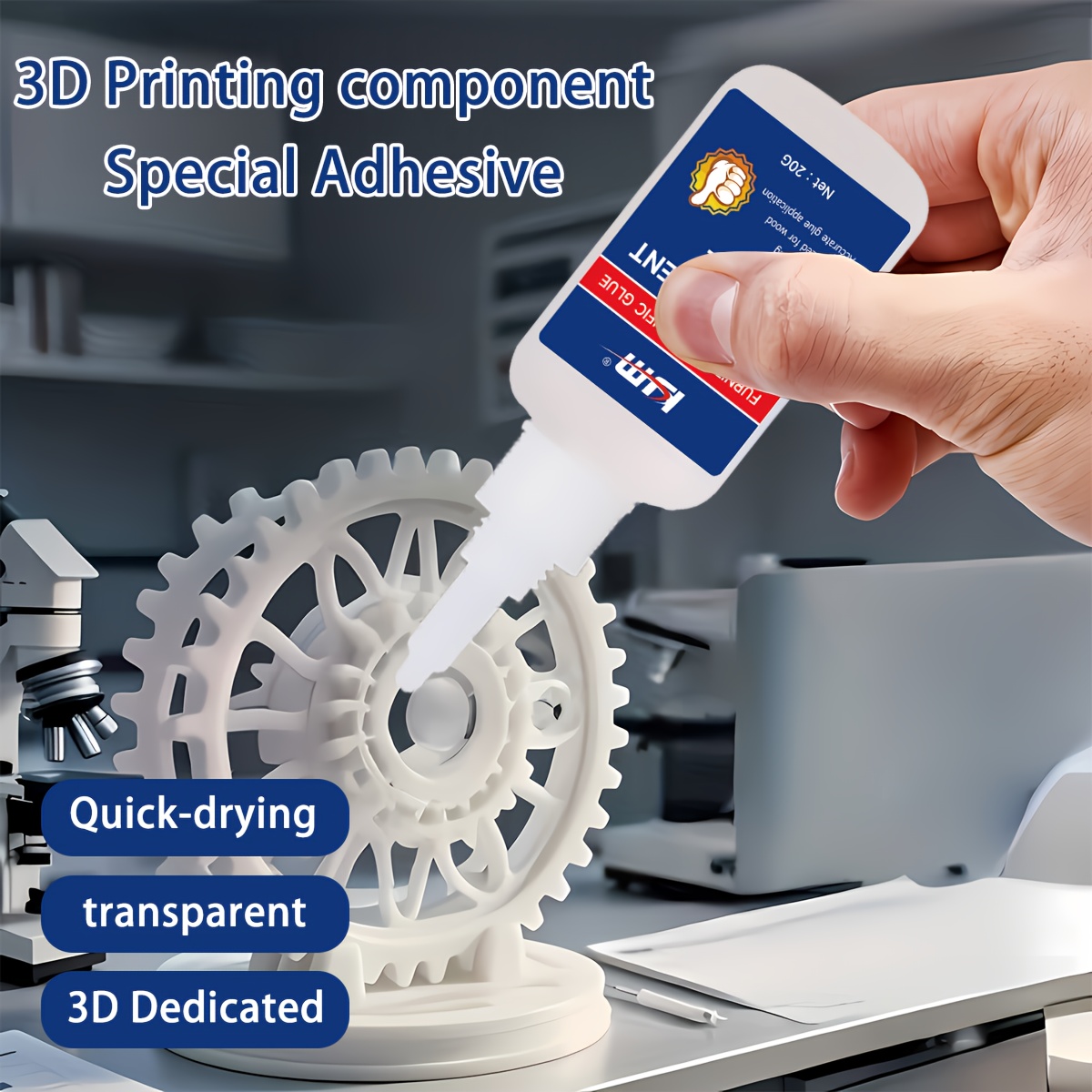 Быстросохнущий прозрачный клей – обзор и цена 3D Printing X Axis