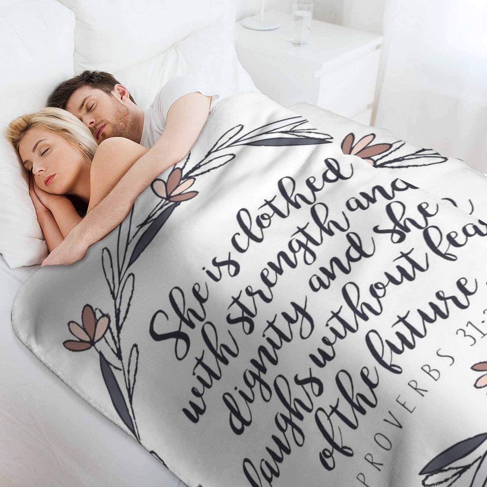 Плед с цитатой из Библии - «По – обзор и цена 3D Printing Verse