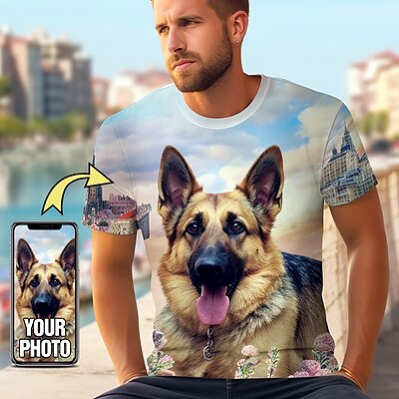 Футболка мужская с 3D-принтом, – обзор и цена 3D Printing Foto