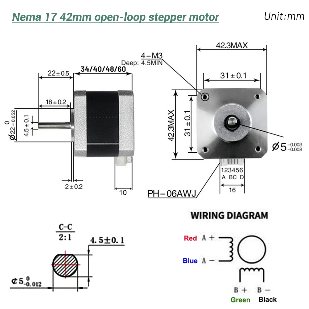 Шаговый двигатель Nema17 (42 м – обзор и цена 3D Printing Machine