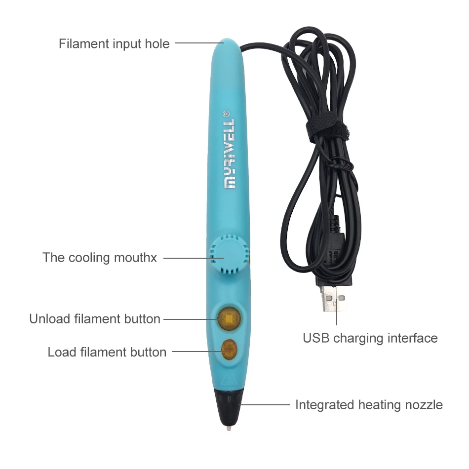 Myriwell новейшая RP-200A ручк – обзор и цена 3D Printing Pen For Kids